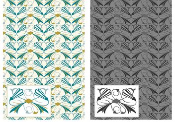 Free Flourish Art Deco Vector Pattern - бесплатный vector #154607